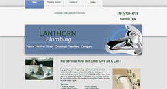 Desktop Screenshot of lanthornplumbing.com